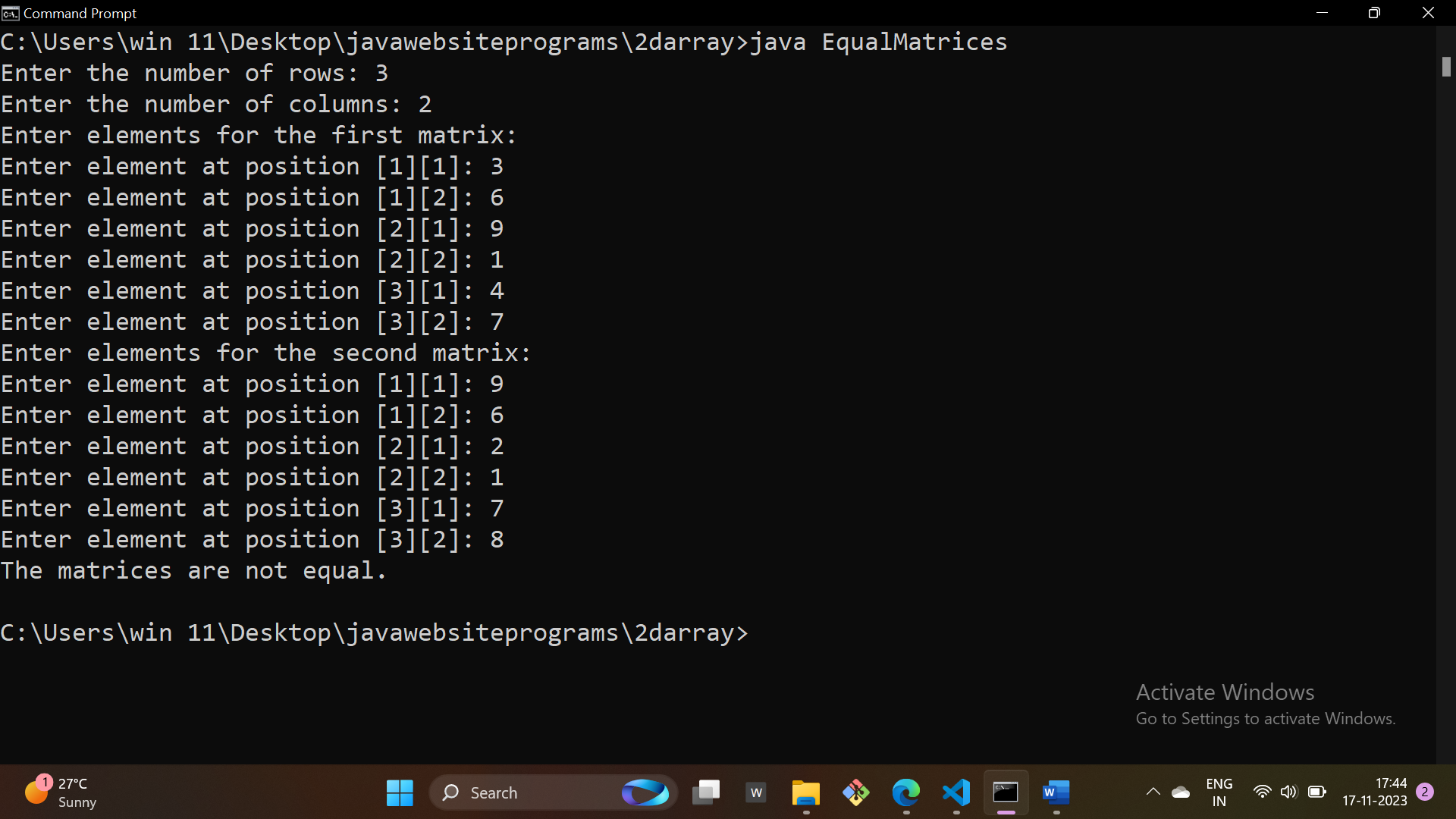 output
